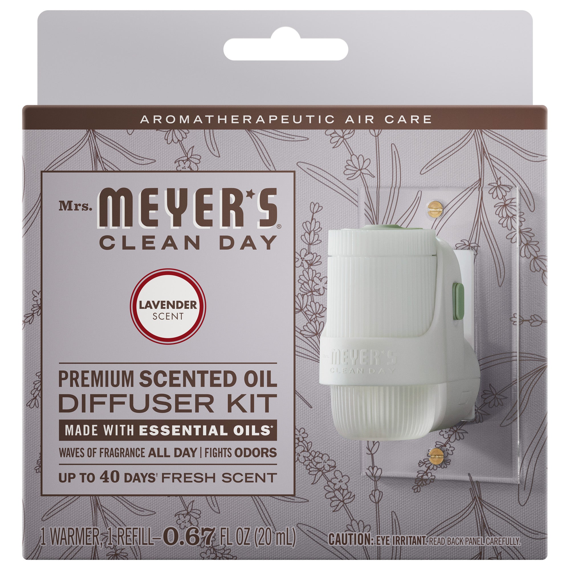 Lavender Plug In Scented Oil Warmer With Refill - View 2