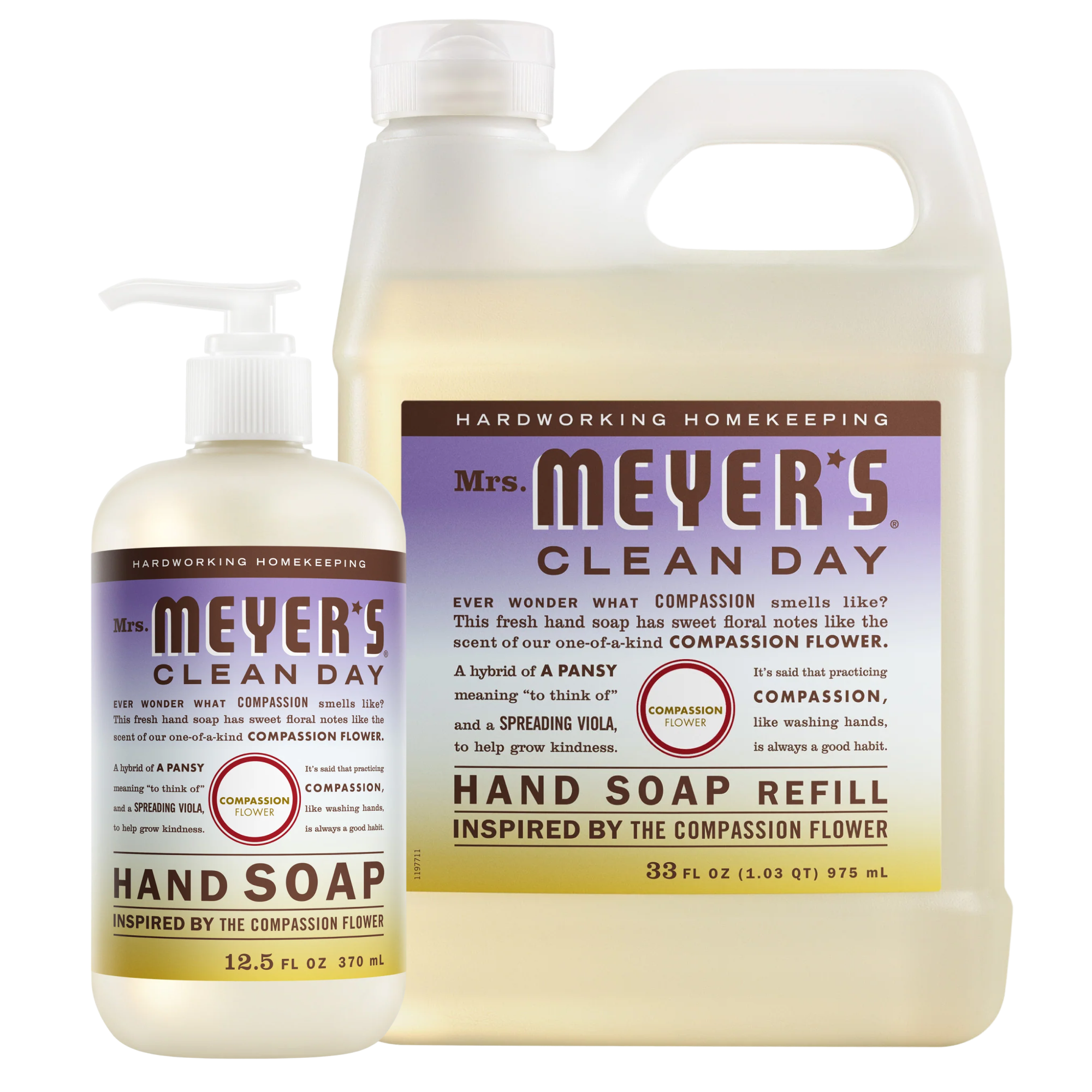 Compassion Flower Liquid Hand Soap & Refill Set - View 2