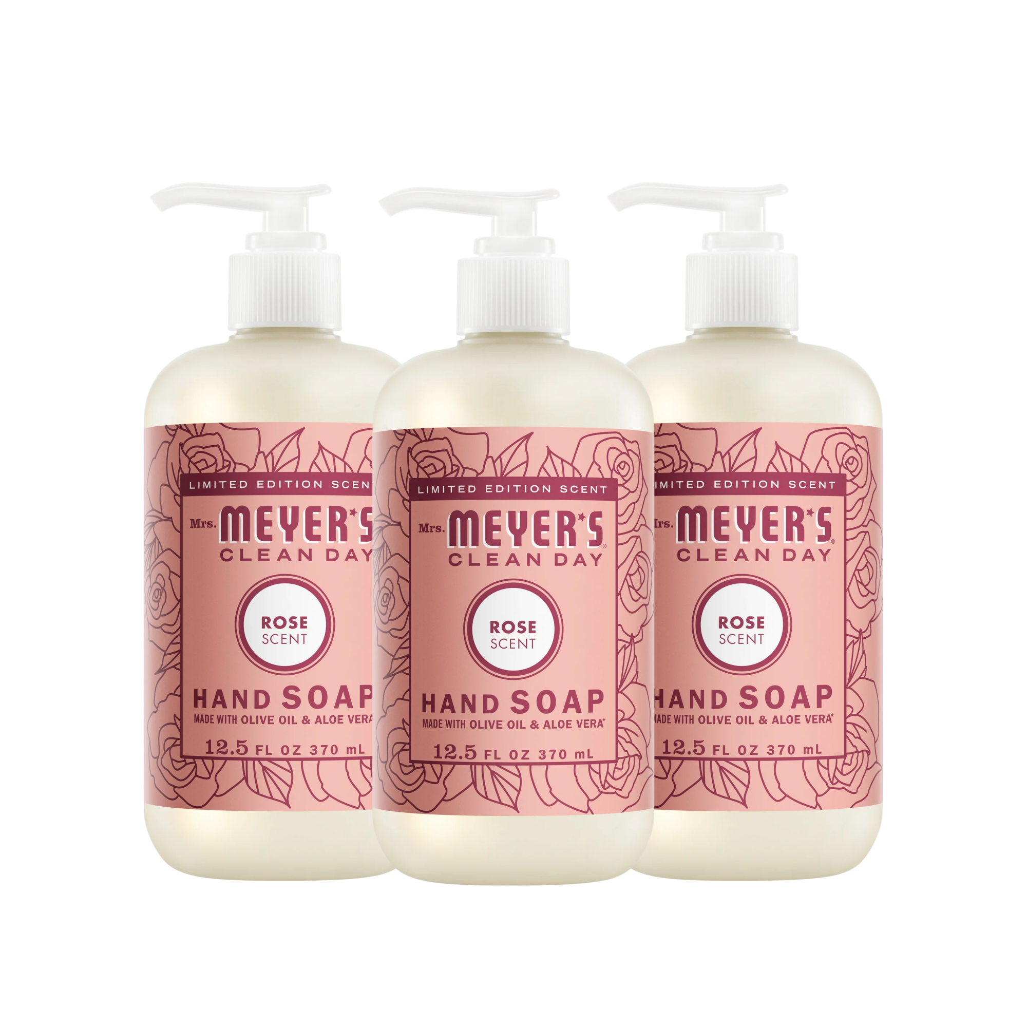 Rose Liquid Hand Soap 3-count Bundle